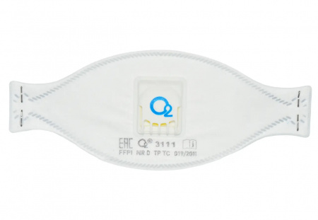 Респиратор О2 3111  фильтрующий с клапаном выдоха (FFP1 NR D)
